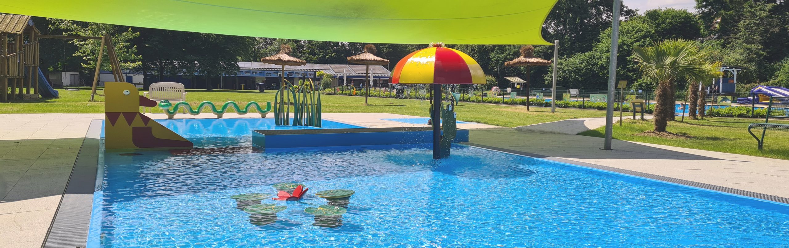 Wasserspielwelt Seerosenteich ein pflegeleichtes Kinderschwimmbecken ohne Schwermetalle